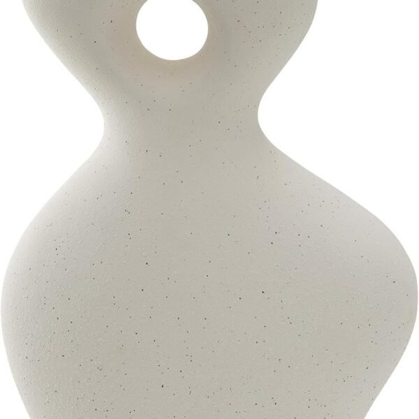 Modern Off White Ceramic Abstract Sculpture
