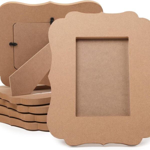 Unfinished Wood Picture Frame Pack for DIY Crafts Classroom Art Projects Home Office Decor