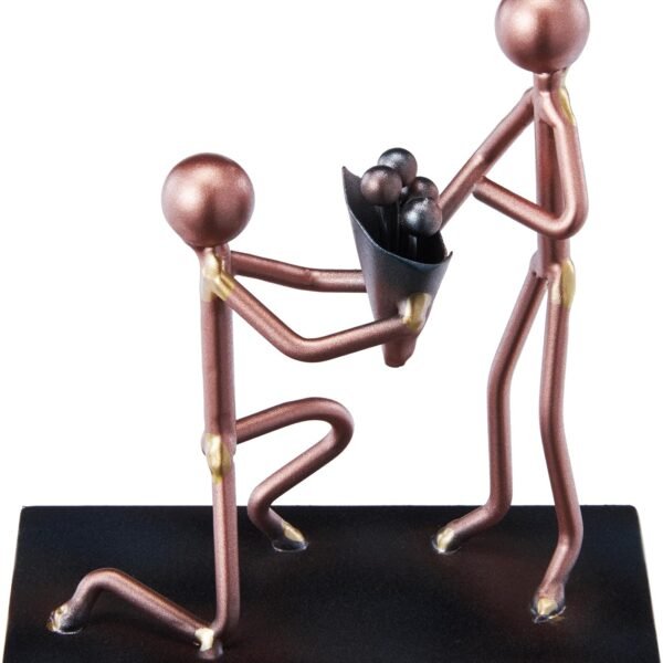 Handmade Metal Couple Love Statue Romantic Gift