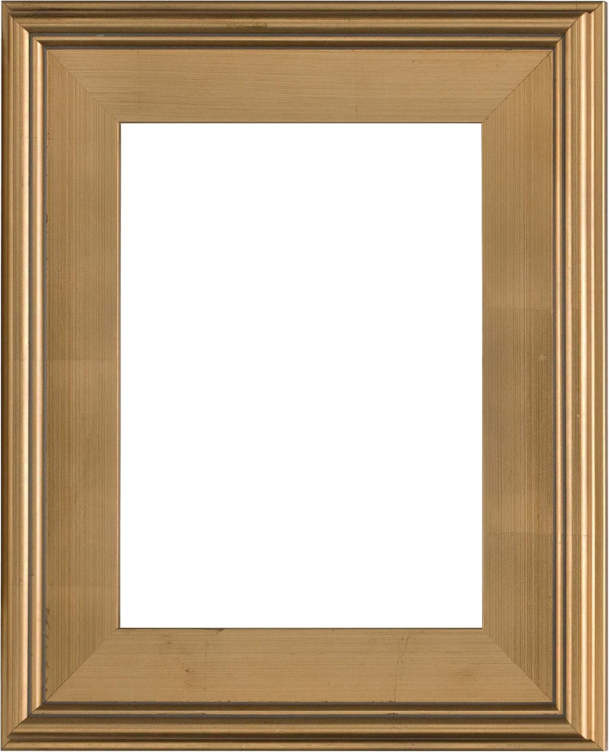 Gold Wooden Picture Frame for Art Panels Canvas and Photo Display