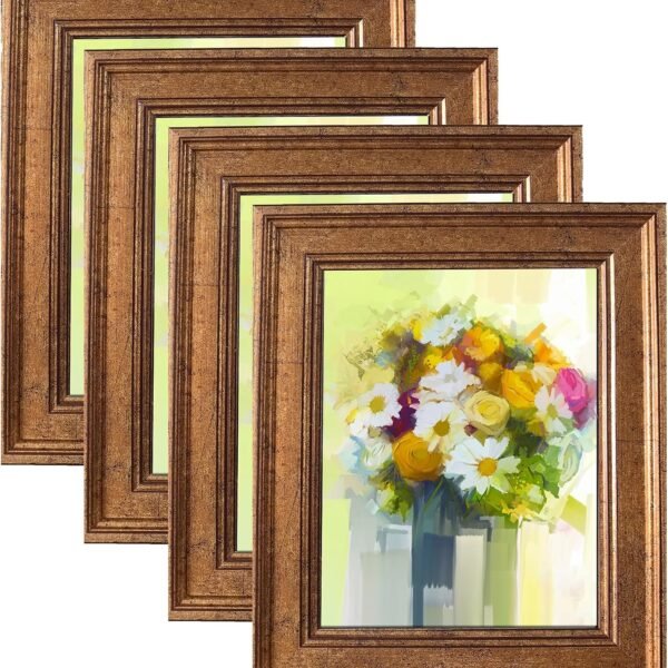 Rustic Bronze Picture Frame Set for Table or Wall Hanging